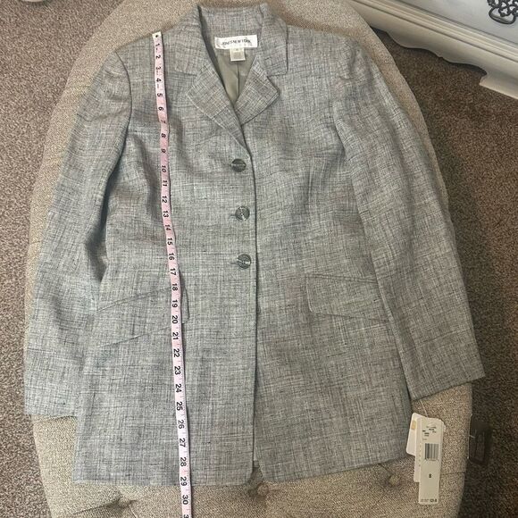 Vintage Jones New York Silk/Linen Blazer - Picture 15 of 16